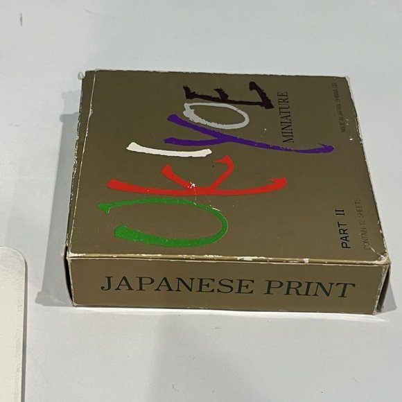 Vintage Ukiyoe Miniature Print Cards Part 2 Made In Japan 11 Cards Shinwa Co - Picture 13 of 16
